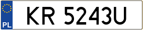 Trailer License Plate